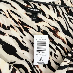 Torrid NWT Maxi Studio Knit Midi Dress Watercolor Zebra Tan Brown Orange Size 2X thumbnail 12