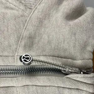 Lululemon LW3DUSS Scuba Oversized Half-Zip Hoodie in Grey size Medium/Large thumbnail 2