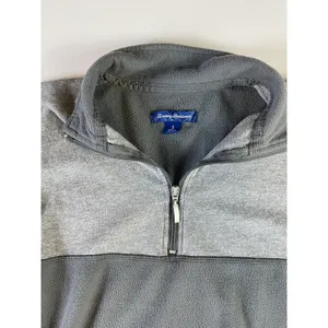 Tommy Bahama Sweatshirt Womens Small 1/4 Zip Fleece Pullover‎ Sweater Gray thumbnail 3