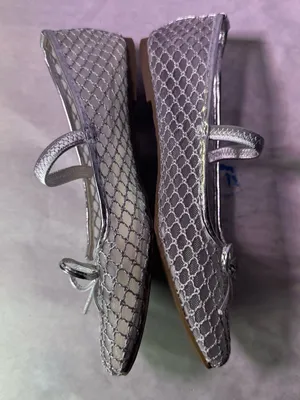 Rachael Ray Silver Mesh Mary Jane Flat with Bow Accent Size 6.5 thumbnail 5