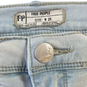 FP Movement Free People Skinny Jeans‎ Light Wash Cropped - Size 25 thumbnail 7