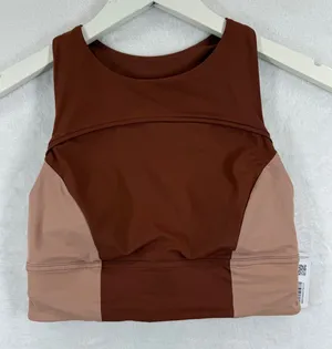Lululemon Hike to Swim‎ Bra Ancient Copper Pink Clay Size 4 LW2DCHS NWT thumbnail 1