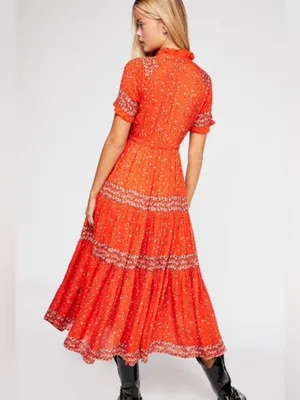 Free people Rare Feeling Printed Maxi Dress thumbnail 15