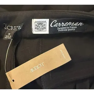 NWT J. CREW Carreman Premium Going-out Pant in Black Designed in France sz. 10 thumbnail 5
