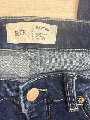 BKE Women's Dark Indigo Straight Leg Jeans thumbnail 3