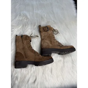 Sam Edelman Brown Suede Junip Combat Boots thumbnail 7