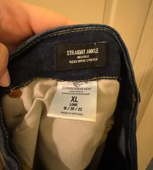 High Waisted Dark Wash FlexX Straight Ankle Jeans thumbnail 5