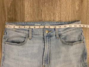 Old Navy Light Blue High Rise Loose Fit Jeans thumbnail 5