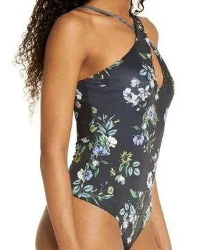 AFRM Bodysuit Celyn Sleeveless, Spring Noir Bouquet Size M New w/o Tag thumbnail 1