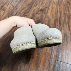 Dansko • Jute Pro clogs vegan Linen Embroidered Natural burlap platform slip on thumbnail 8
