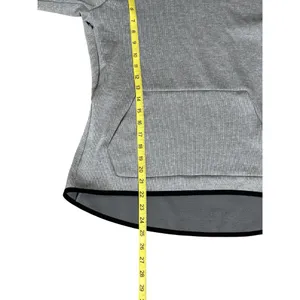 Nike Dri-FIT Hoodie Womens Medium Gray Pullover Athletic Sweatshirt thumbnail 7
