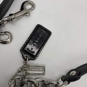 Vtg Y2K Coach Poppy Purse Liquid Gloss Turn Lock Black Quilted Pink Lining 18678 thumbnail 9