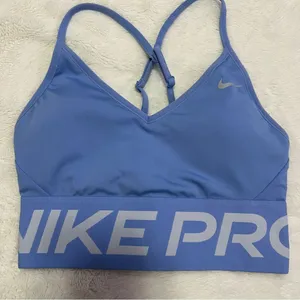Nike Women's Blue Sports Bra thumbnail 1