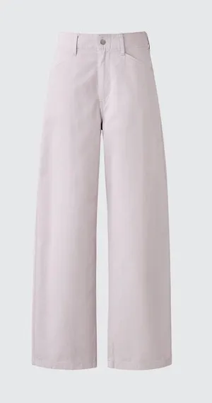 Uniqlo Wide-Leg Women’s Jeans in Soft Lavender thumbnail 1