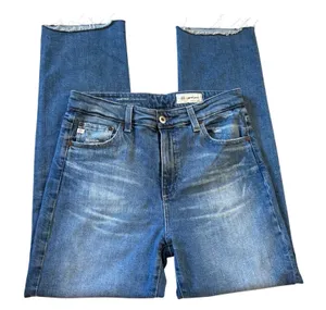 AG JEANS Saige Crop High Rise straight Leg‎ Jeans Size 28 Light Wash thumbnail 1