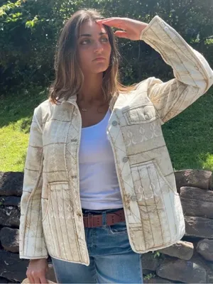 Free People We The Free Fade Out Quilted Utility Jacket Size XS thumbnail 1