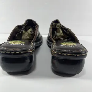 Earth Shoe Berkshire Brown Leather Woven Slides Sandals Women’s 8 Gelron 2000 thumbnail 5