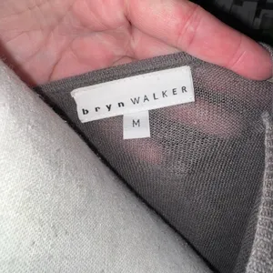 Gray 100% linen open front lightweight semi sheer duster cardigan sweater thumbnail 6