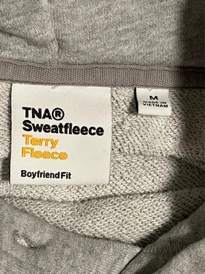 Aritzia Womens medium TNA Sweatfleece Terry Fleece Boyfriend Fit hoodie thumbnail 6