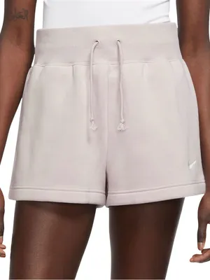 Nike Phoenix Fleece Light Purple Shorts thumbnail 1