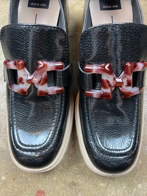 Dolce Vita Patent Leather Harold Loafers in Midnight NWOB Size: 10 thumbnail 4