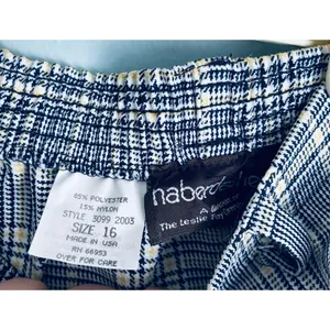 Vintage 90s Leslie Fay Haberdashery Plaid Skirt Pockets Size 16 Made USA NWT thumbnail 2