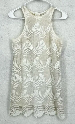 Lovers + Friends Mini‎ Caspian Lace Scallop Sheath Dress Size XS thumbnail 1