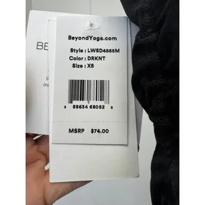 Beyond Yoga "Beyond the Bump" Nursing Tank Top, Charcoal Heather, Size XS, NWT thumbnail 6