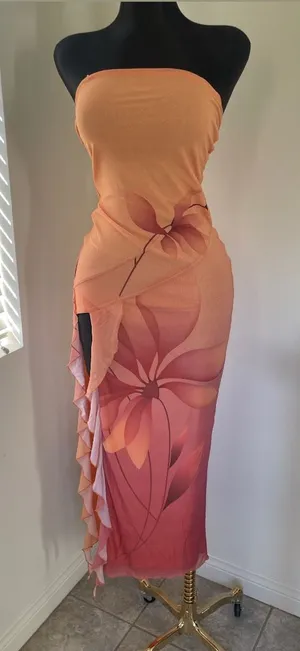 Blanc Mesh Dress thumbnail 1