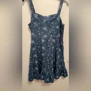NWOT American Eagle Blue Denim Mini Dress thumbnail 9
