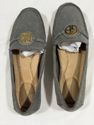 Giani Bernini Dailyn2 Women’s Leather Suede Loafers Memory Foam Grey Sz 8M thumbnail 4