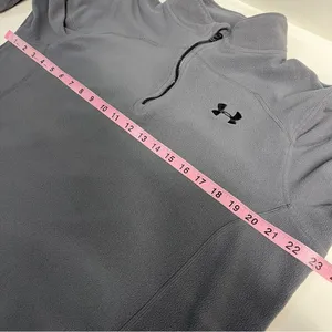 Imperfect 2011 Under Armour fleece medium large half zip lightweight fleece grey thumbnail 9