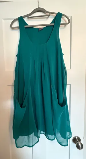 Sparkle & Fade Teal pocket dress thumbnail 1