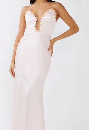 Selfie Leslie Pink Midi Dress Size L thumbnail 1