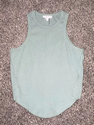 Mimosa green tank top in size S thumbnail 1
