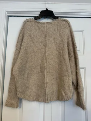 Vestique Tan Fuzzy Sweater thumbnail 4
