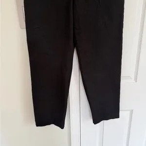 Boden Chino Pants Black High Rise Straight Leg Size 6 Pockets Workwear Office thumbnail 3
