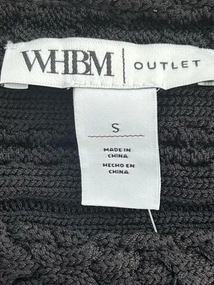 White House | Black Market Outlet Chic Capsule Vest Knit Top Textured Sleeveless Sweater Black Small thumbnail 10