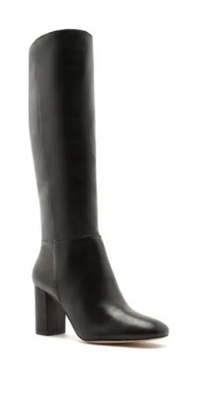 Schutz Bonita Knee-High Boots in black leather size 9B thumbnail 1
