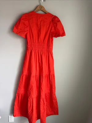 NEW Quince 100% Organic Cotton Poplin Tiered Maxi Dress thumbnail 3
