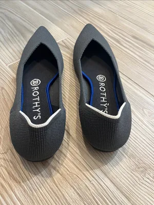 Rothy’s The Point II Pointed Toe Flats (Sz W6) Dark Gray thumbnail 4