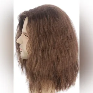 NWT STfantasy Men’s Long Wavy Brown Rocker Wig 80s 90s‎ Cosplay Costume thumbnail 3