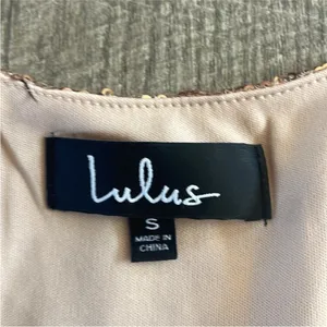 Lulu's Size Small Gold Sequin Party Dress. thumbnail 3