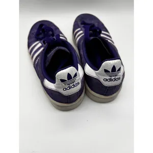 Adidas‎ Campus Sneakers Womens 5 Purple Suede Low Top Classic 3 Stripe Shoes thumbnail 3