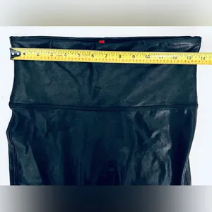 SPANX Metallic Shimmer Liquid Leggings Black Stretch Slimming Shape L thumbnail 5