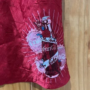 Coca Cola Red Cami Womens Medium Camisole Pajama Top thumbnail 3