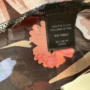 Torrid Floral Kimono Duster Women's 00/0 M/L Black Floral Lace Trim Long Open thumbnail 7