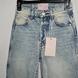 REVICE NWT ex boyfriend / player one stone wash denim jeans sz 24 thumbnail 2