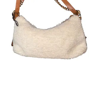 Aldo Faralaeliaax white faux shearling shoulder bag thumbnail 5