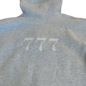 ​Princess Polly 777 Angel‎ Number Grey Oversized Hoodie Fleece Pullover Jumper thumbnail 4
